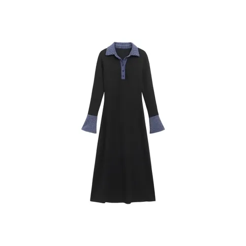 MORTEN SOLUM Длинное платье с длинными рукавами для женщин