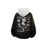 Чёрное пальто + свитшот