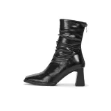 Чёрный [Флисовая подкладка, каблук 7 см]