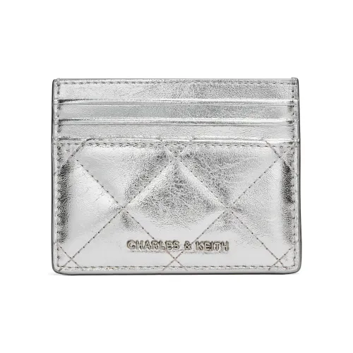 CHARLES KEITH Полиуретан Синтетическая кожа Держатель для карт Стандартный Унисекс Серебряный