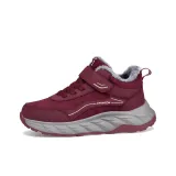 Бордовый, женский (размеры 35-43), большой, хлопковый, зимний, утолщенный, с флисовой подкладкой, термический, водонепроницаемый, противоскользящий, снегокатаны