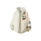 Ecru (1099 Thermal Cotton Down Jacket, Free White Photinia Gray Sweatshirt)  
Экрю (1099 Тёплый хлопковый пуховик, Бесплатно белый Фотиния серый свитшот)
