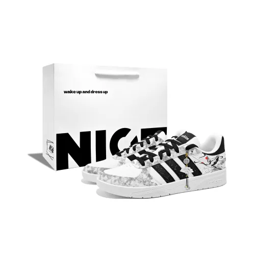 ADIDAS NEO COURTBEAT Журавль Retreat 2 Амортизация Износостойкие Низкие Кроссовки для скейтбординга Унисекс Серый