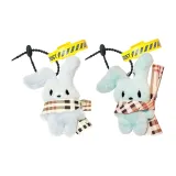 Шарф Синий Кролик Кукла & Шарф Зеленый Кролик Кукла & Черный шнур Желтый ремешок 2 шт