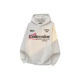 Худи и свитшоты из флисовой ткани с подкладкой, цвета фотиния серый