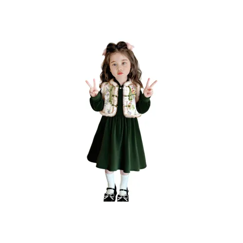 Детский комплект YALU для девочек 3-7 лет с юбкой