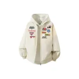 Ecru (1099 Thermal Cotton Down Jacket, Free White Photinia Gray Sweatshirt)  
Экрю (1099 Тёплый хлопковый пуховик, Бесплатно белый Фотиния серый свитшот)