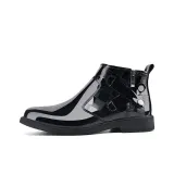 Черный тисненый утепленный обувь