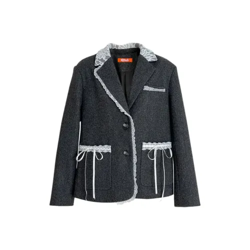 RTNH Серый Женские Бархатные Куртки