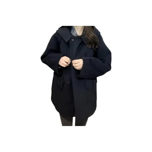 Langqing Темно-серый Женский пальто