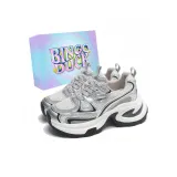 Серебряный + Эксклюзивная обувь Коробка