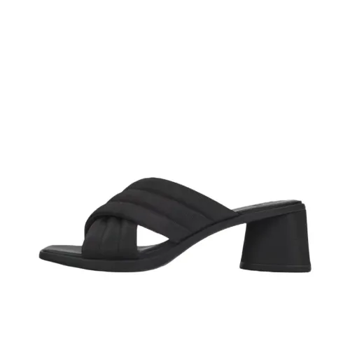 CAMPER Kiara Устойчивые к истиранию Шлепанцы Женские Черные