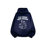 Темно-синий, синий, с флисовой подкладкой [премиум]