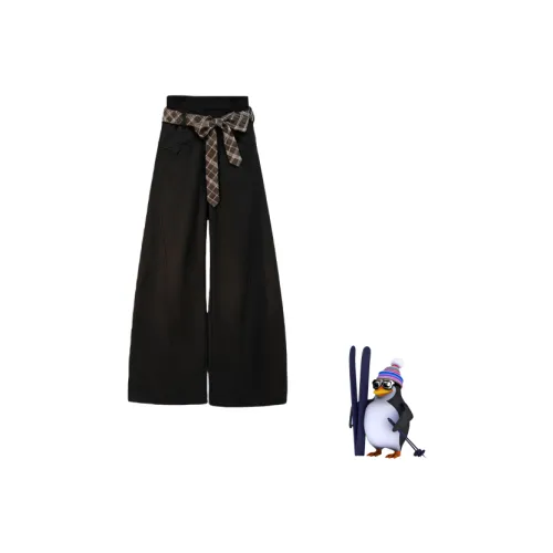 JIE STUDIO Черные флисовые унисекс повседневные штаны