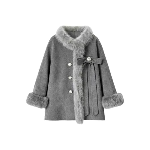 IQC Серый Женский Пальто
