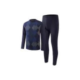 Темно-синий, синий, узор в форме ромба