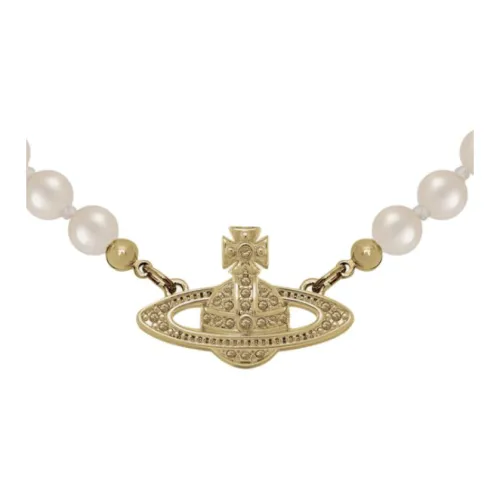 Vivienne Westwood Искусственный кристалл Ожерелья Женские Золото