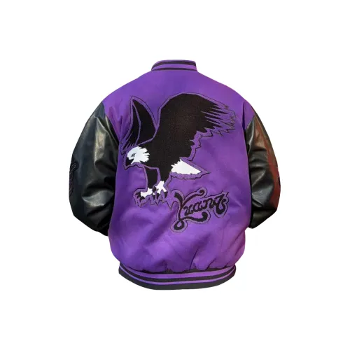 GOSNACE Фиолетовый Индивидуальный EAGLE Вышивка Унисекс Бейсбольные Джерси
