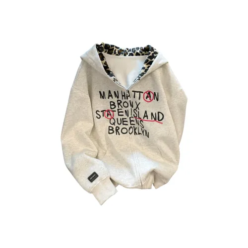 UNA RETA Серый Женский Свитшот