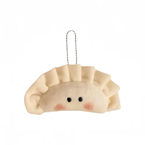 MENGXIAOZAI Зимний Солнцестояние Пельмени Необычное Украшение Еды Плюшевая Подвеска 8 см Высокий