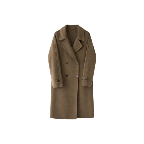 SHANGJING Warm Camel Женское пальто