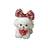 Бант, нагрудник, щенок [материал, сумка]