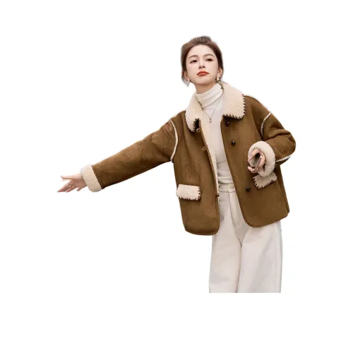 Kangaroo Бархатовое пальто с женским дизайном