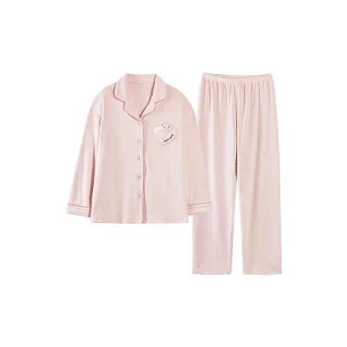 UAVAE ZJ CY67230 Женские Абрикос Розовый Женские Пижамные Комплекты