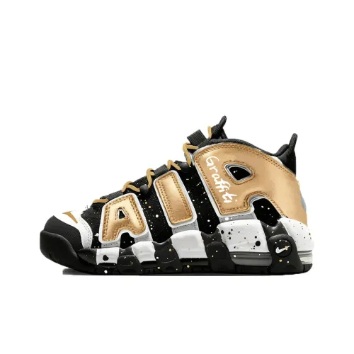 Nike Air More Uptempo Сладкий Золотистый Милый Journey Амортизация MID Топ Винтажные Баскетбольные Кроссовки Женские