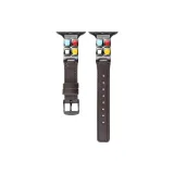 Тёмно-коричневый с чёрной застёжкой