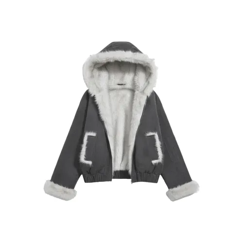 ANDN Mist Серый Женский Бархатный Куртка