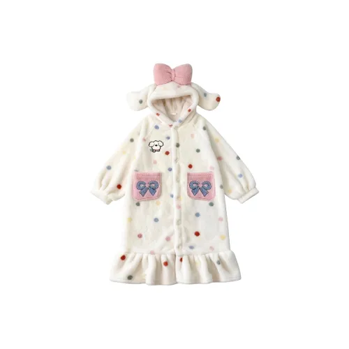 Beerus Кудрявый Собака Сон Сиреневый [Один Сон Сиреневый] Женские Банные халаты