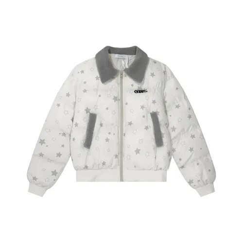 VKXOW Экрю Женские пуховики