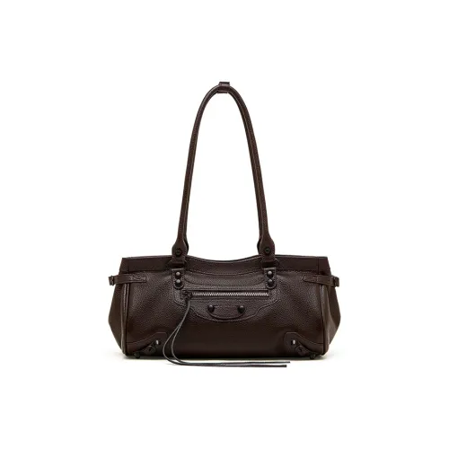 Carnival Keep Сумка через плечо из коровьей кожи стандартная женская кофейного черного цвета