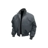 Светло-серый хлопковый пуховик