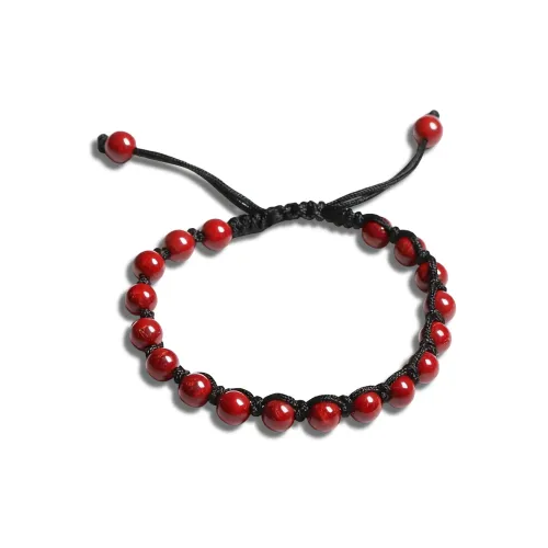 Qiyuanhui Reconstructed Браслет с шнурками из киновари Унисекс