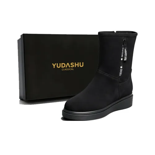 YUDASHU Ботильоны Темно-черные с флисовой подкладкой Женские