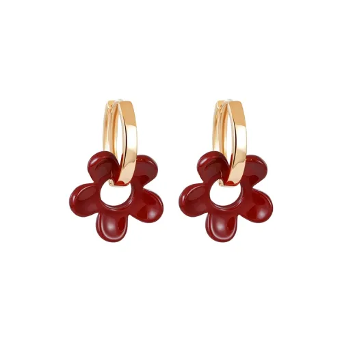 YICAN Серьги с медным покрытием и настоящим золотом для женщин