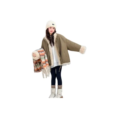 YALU Карамельно-коричневый Школьный возраст Топы