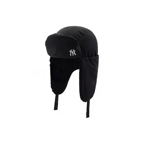 Mlb Base Logo New York Yankees Полиэстер Шапка-ушанка Шапка с ушками Унисекс Черный