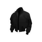 Чёрный хлопковый пуховик