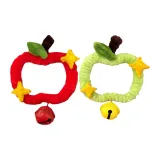 Красное яблоко украшение + Зеленое яблоко украшение [Материал сумка] 1 шт. каждая