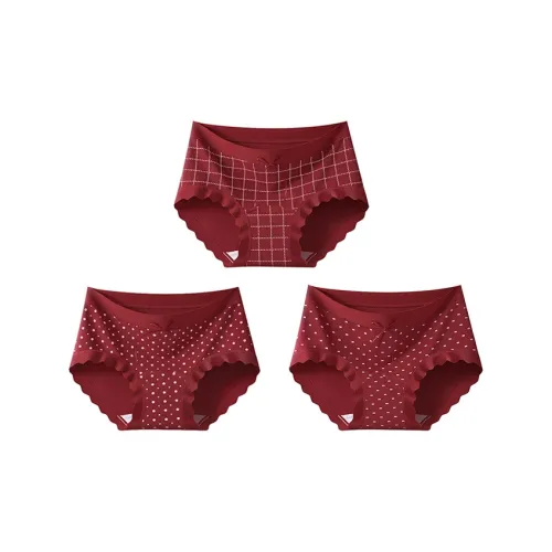 SOIE Гусиная лапка+Polka Горошек+Lucky Knot Женские Трусики-бикини