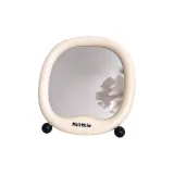 [Кремовый белый] Маленький зеркальце с макияжем в форме ласточьего хвоста