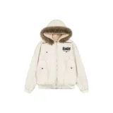 Абрикосовый съемный меховой воротник