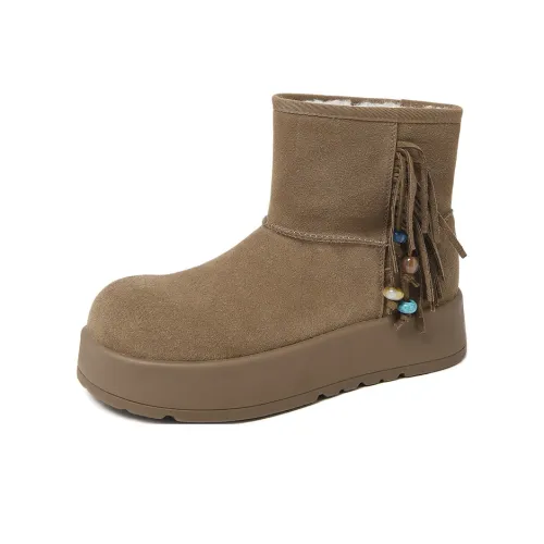 CAMEIDO 12,5cm Сноубутсы Женские Верблюжий цвет