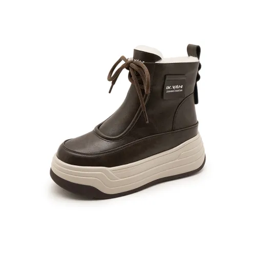 PLO CART Короткий MID Голень Мартин Ботинок 6 см Женский