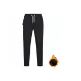 ?黑色【加绒款-多口袋提花】