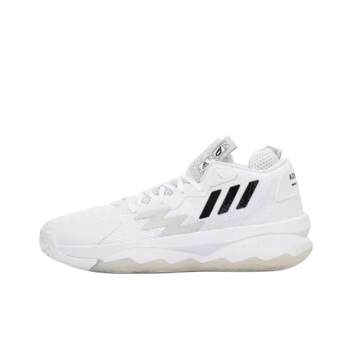 Adidas DAME 8 Lillard 8 Амортизация Противоскользящий Аbrasion Resistant Покрытие Поддержка MID Верх