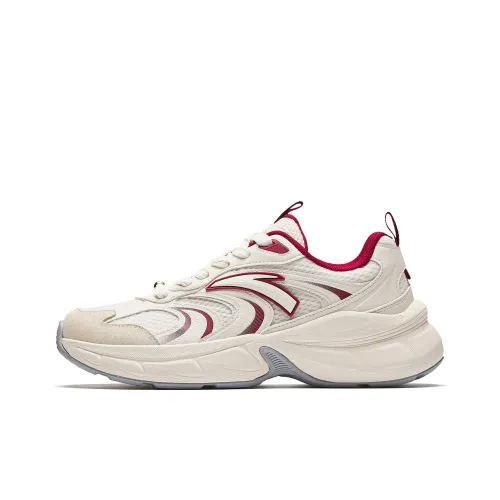 Anta Xinghe Износостойкая противоскользящая низкая повседневная обувь для мужчин белый и красный